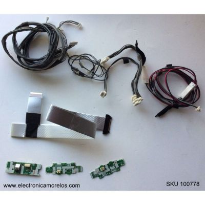 KIT DE CABLES PARA TV / SHARP / MODELO LC-60LE820UN